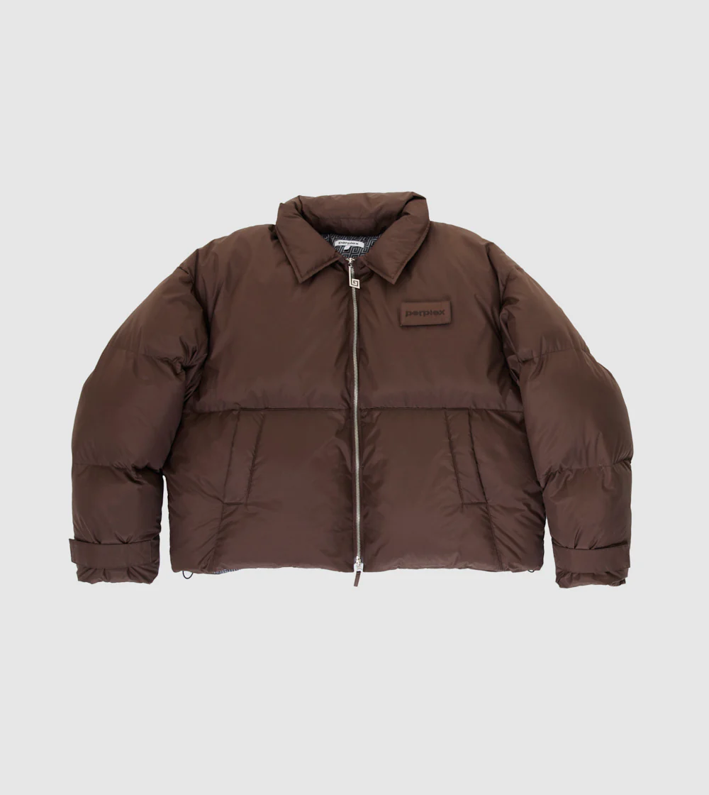 Armor Puffer Jacket Brown - Image 2