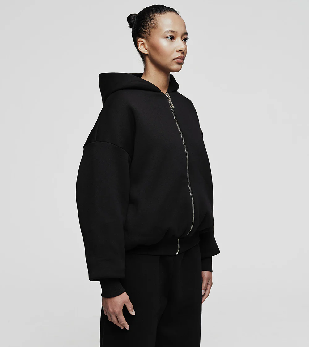 Black Zip Hoodie - Image 3