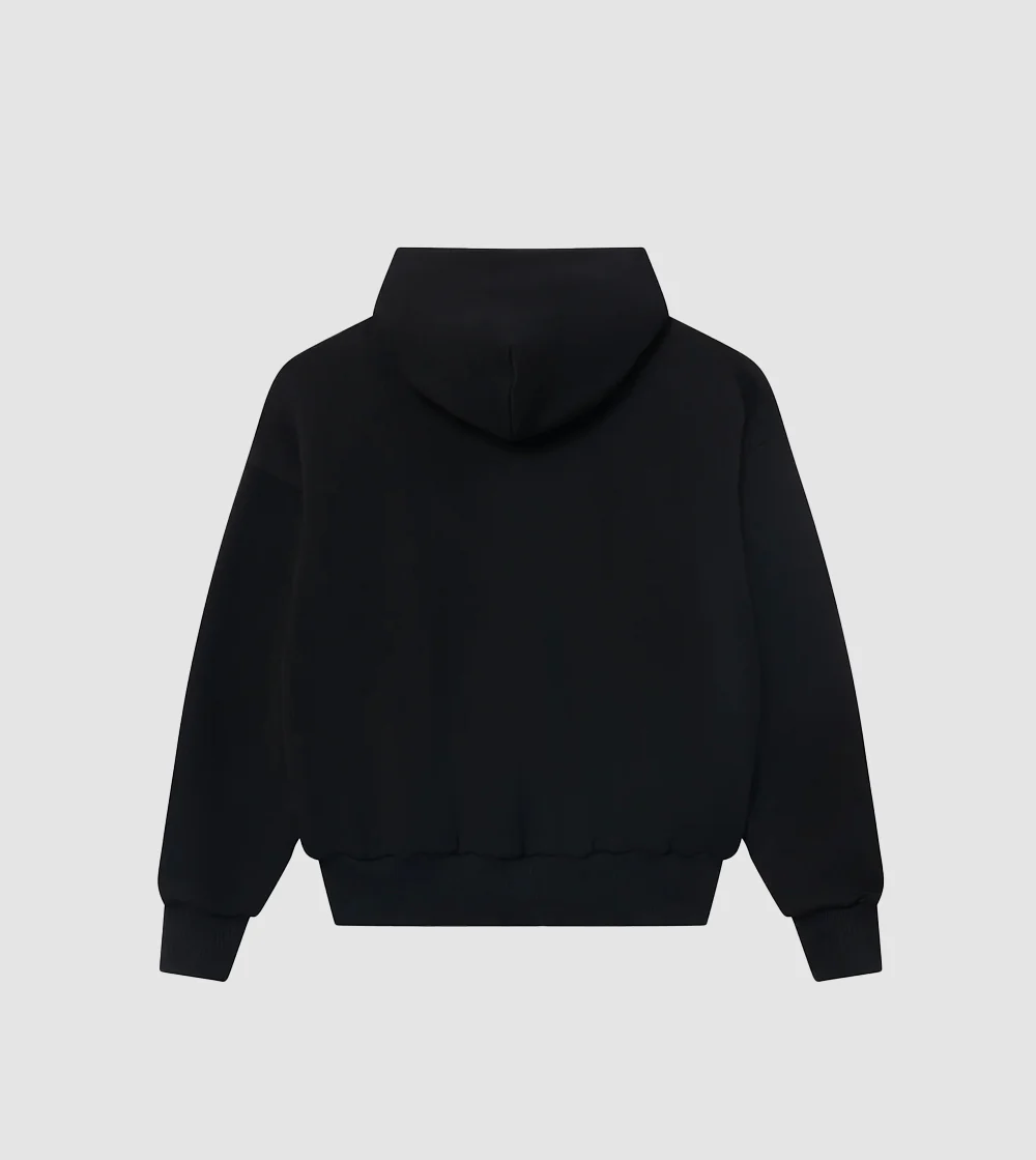 Black Zip Hoodie - Image 4