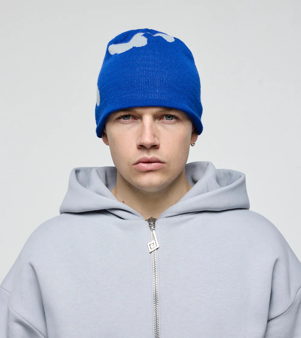 Graphic Beanie Blue - Image 3