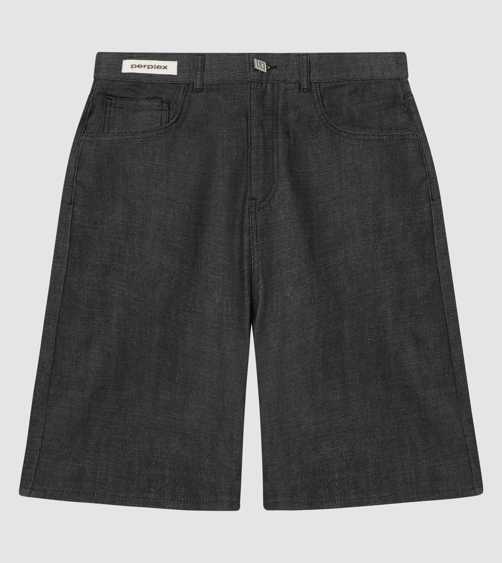 Japanese Raw Denim Shorts Black - Image 2