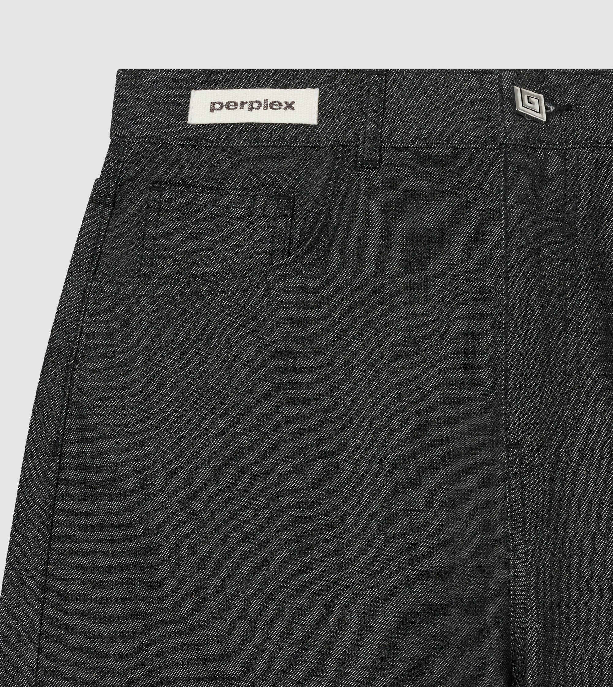 Japanese Raw Denim Shorts Black - Image 4