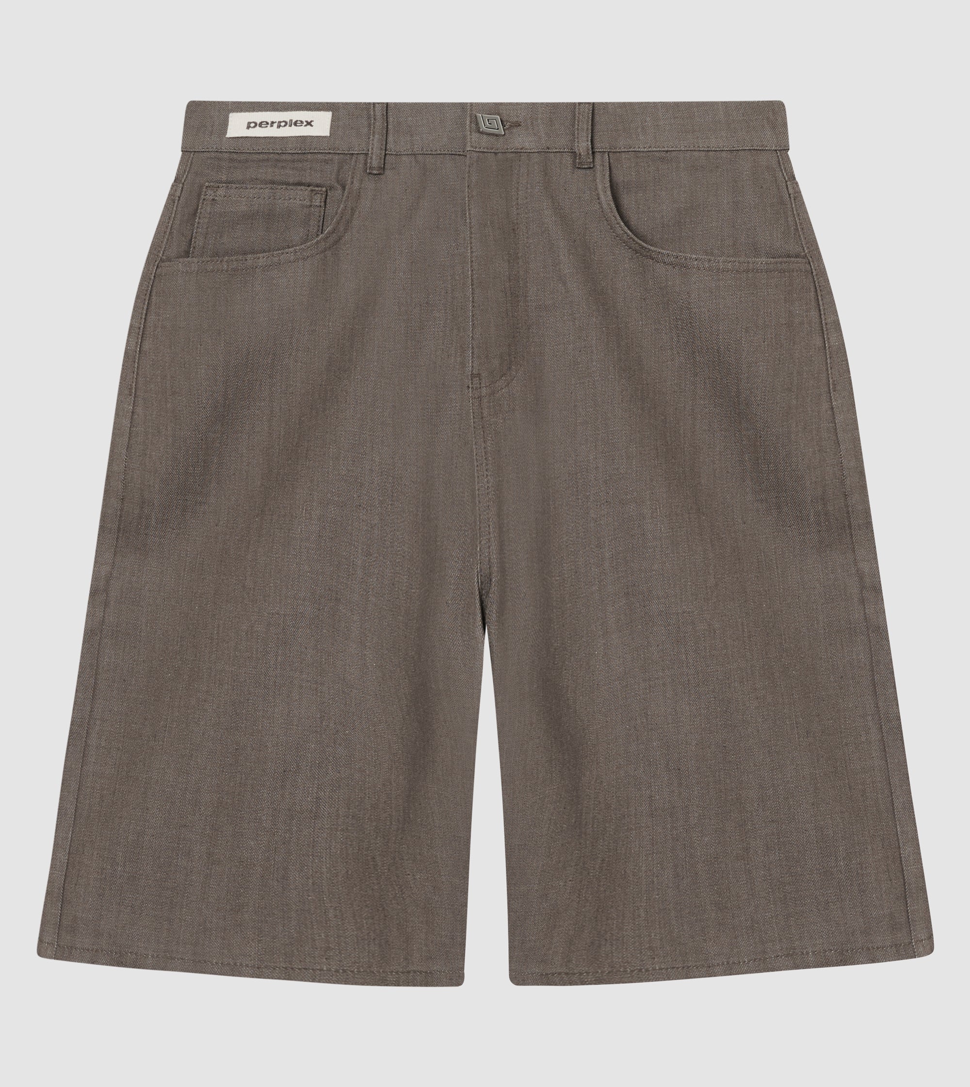 Japanese Raw Denim Shorts Brown - Image 2