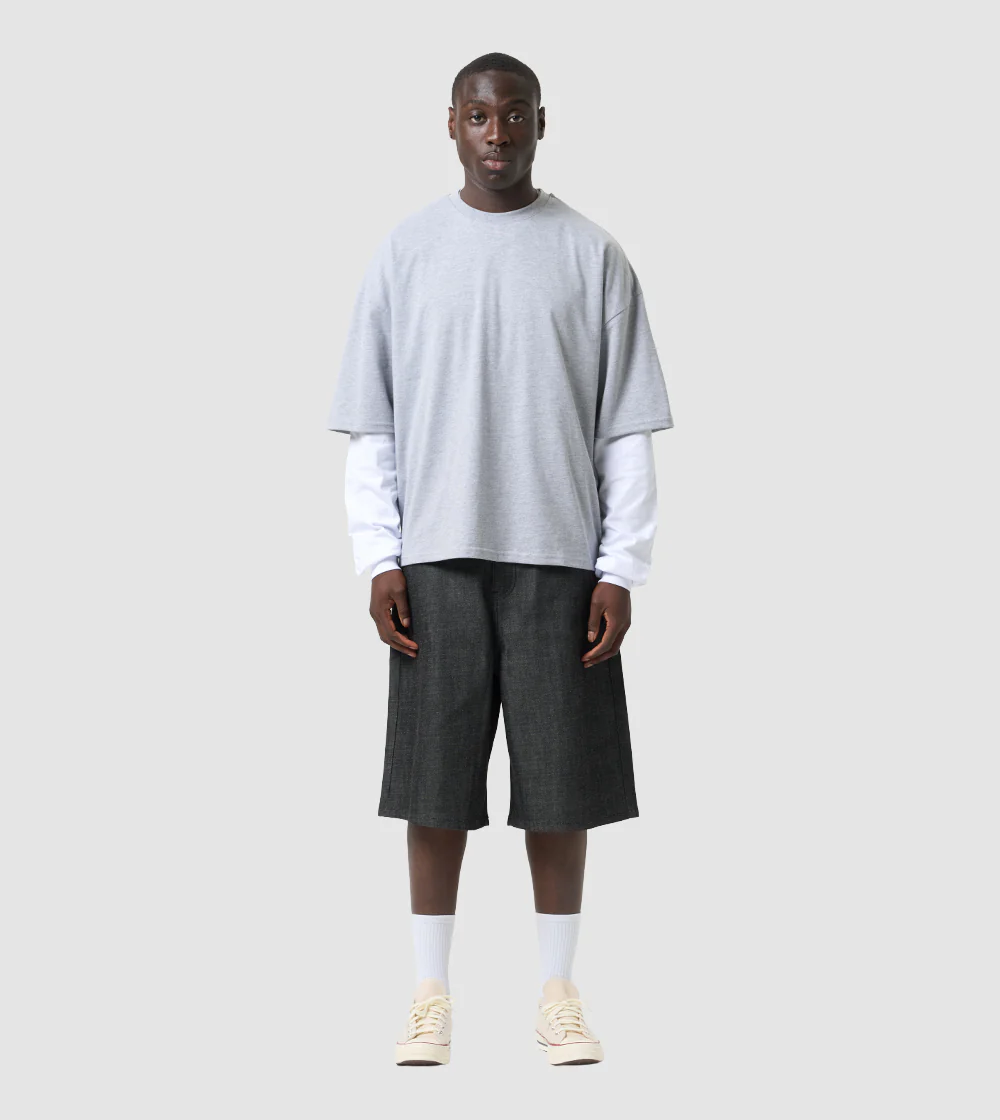 Longsleeve T-Shirt Grey / White - Image 3