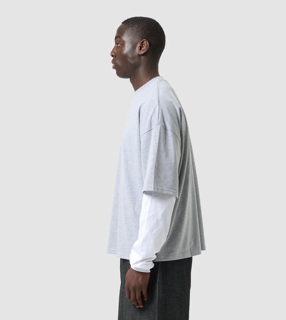 Longsleeve T-Shirt Grey / White - Image 5