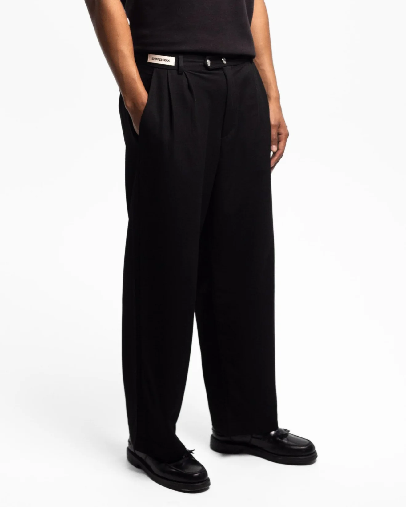 Pleated Pants Black - Image 5