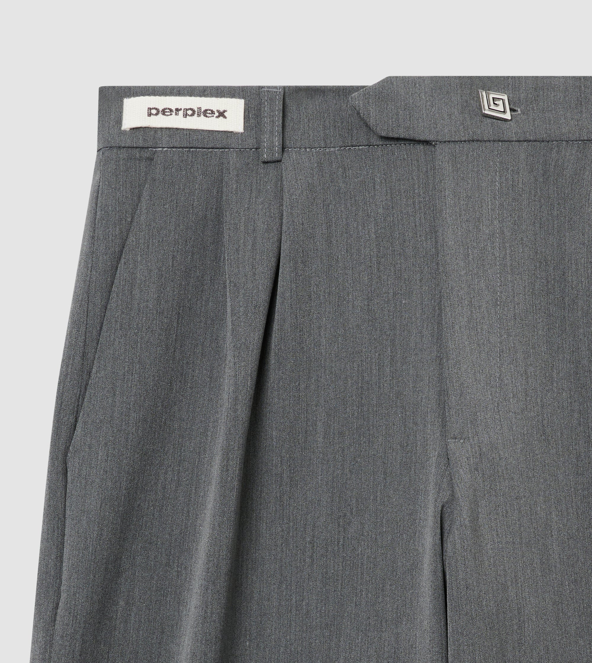 Pleated Pants Grey - Image 4