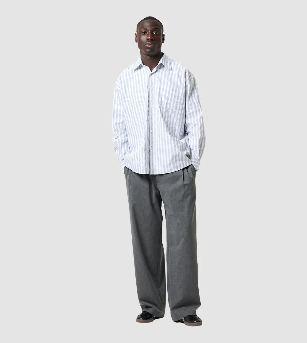 Pleated Pants Grey - Image 5