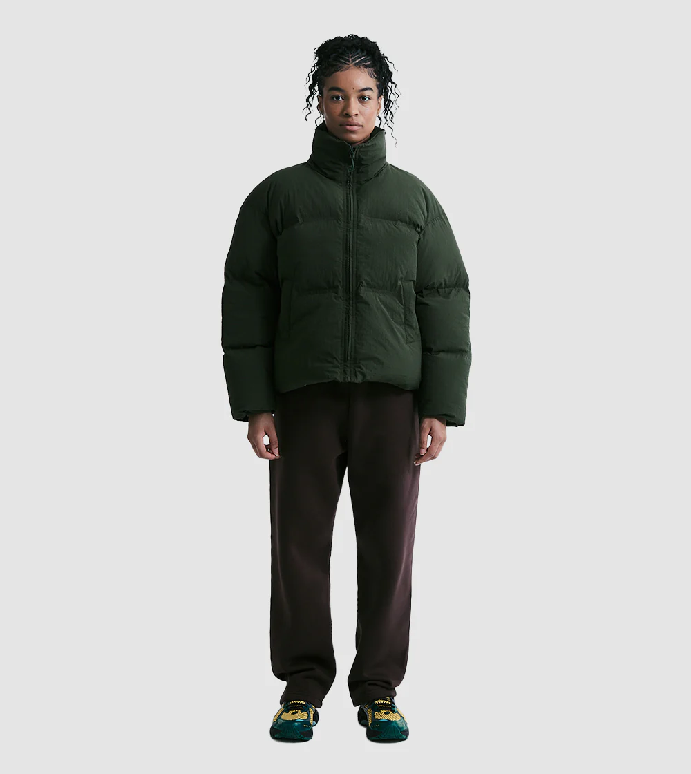 Puffer Jacket Olive - Image 2