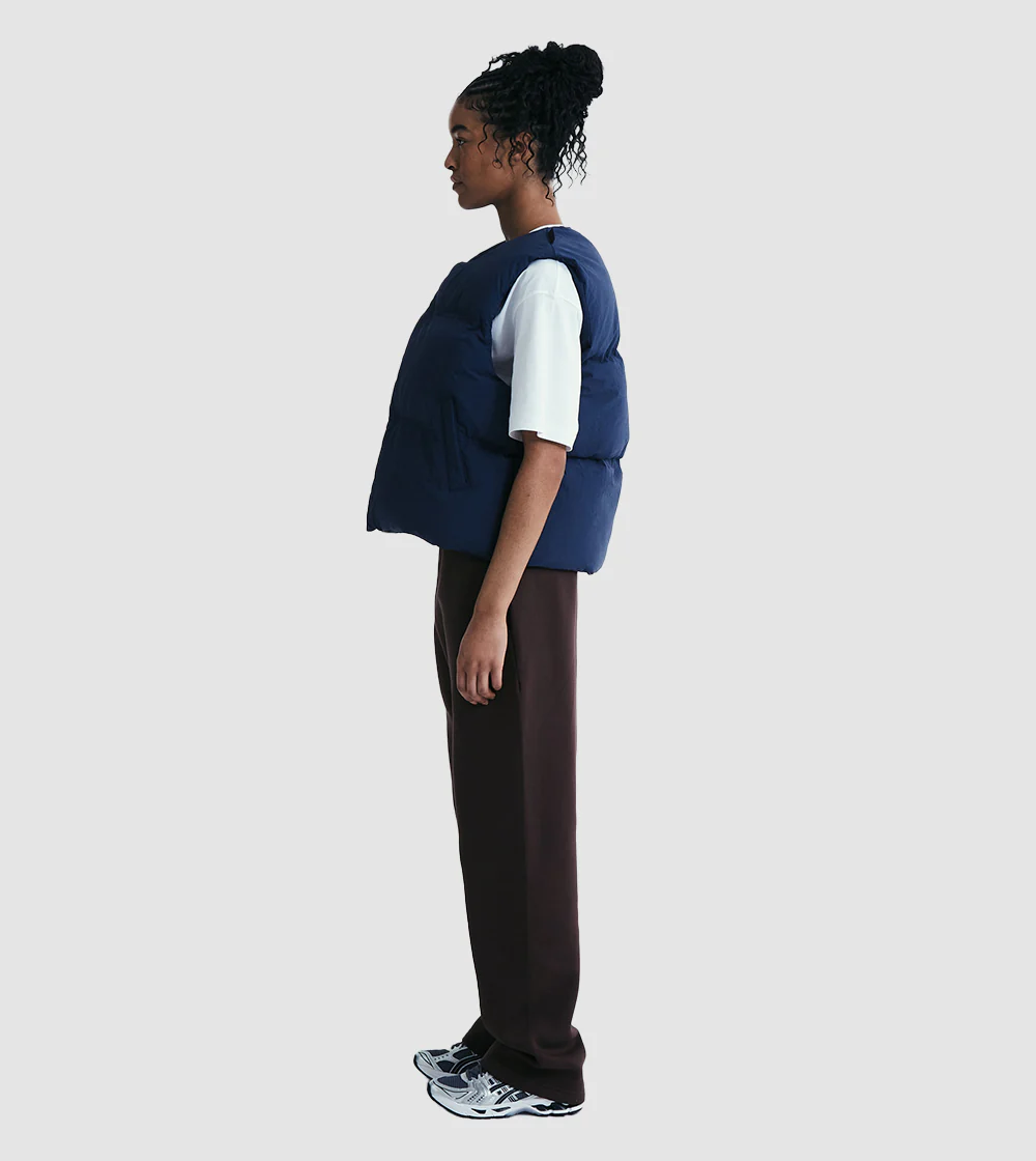 Puffer Vest Navy - Image 3