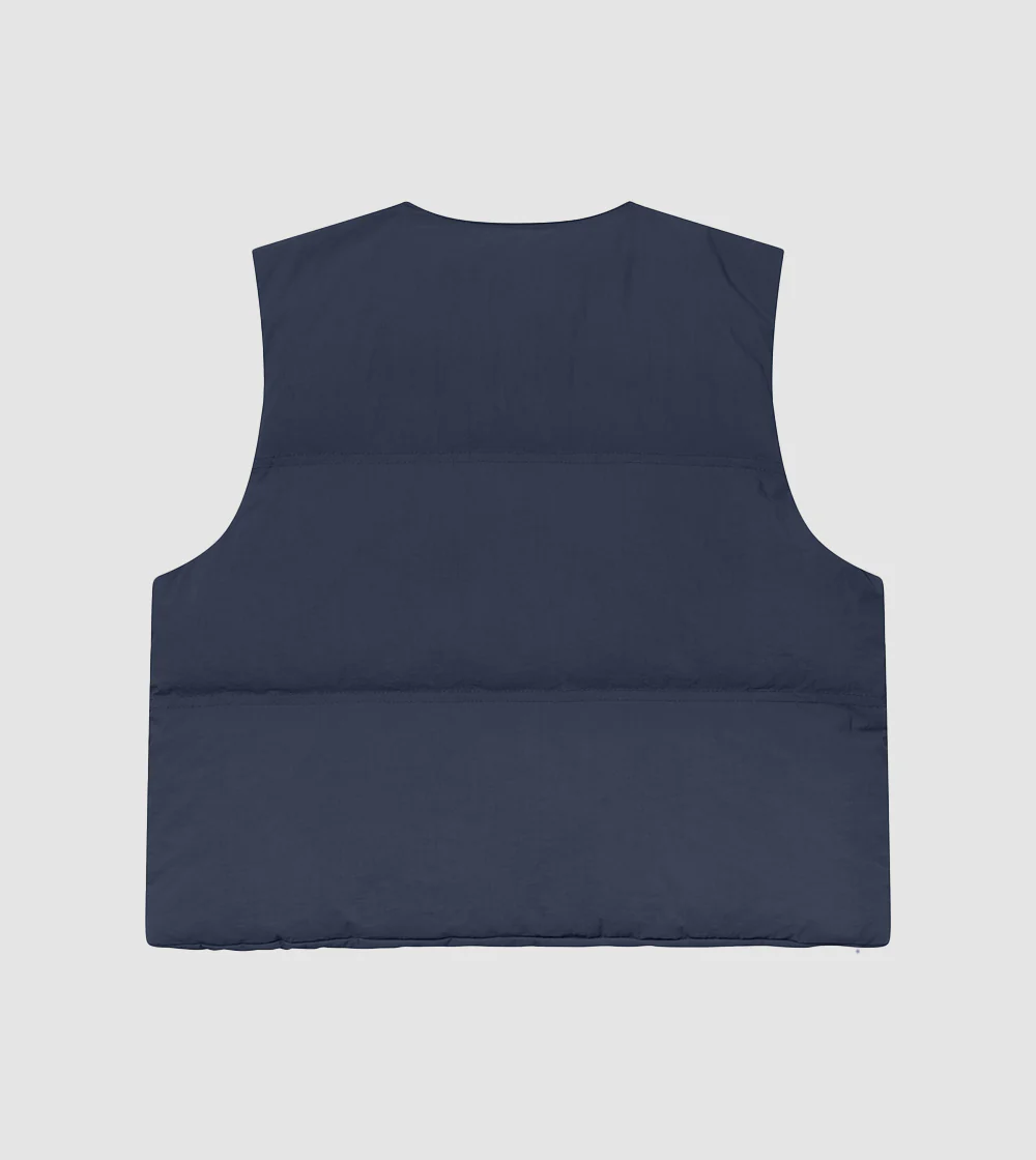 Puffer Vest Navy - Image 4