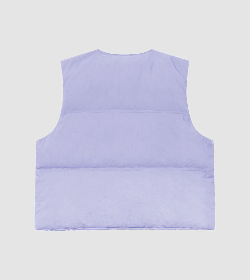 Puffer Vest Purple - Image 2