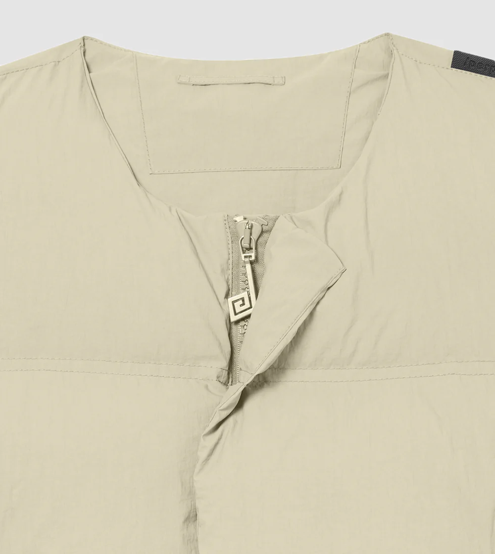 Puffer Vest Sand - Image 3