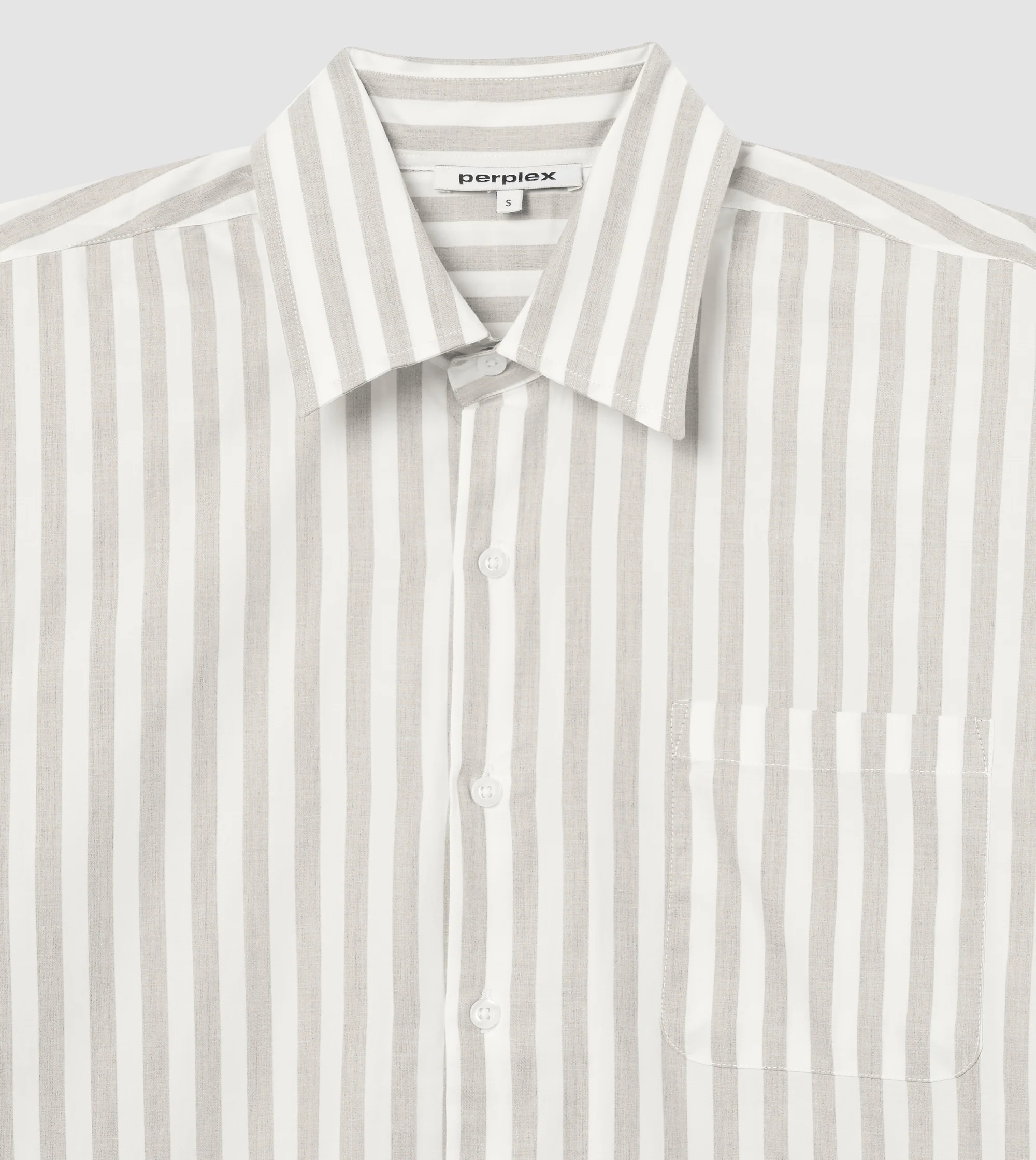 Striped Shirt Beige - Image 3