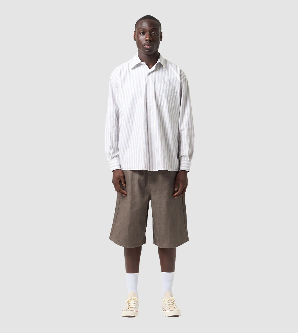 Striped Shirt Beige - Image 5