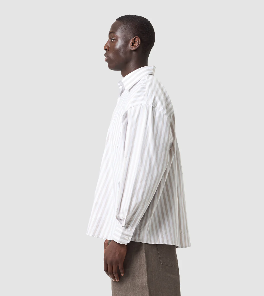 Striped Shirt Beige - Image 7