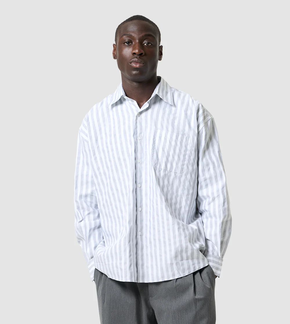 Striped Shirt Grey - Image 8