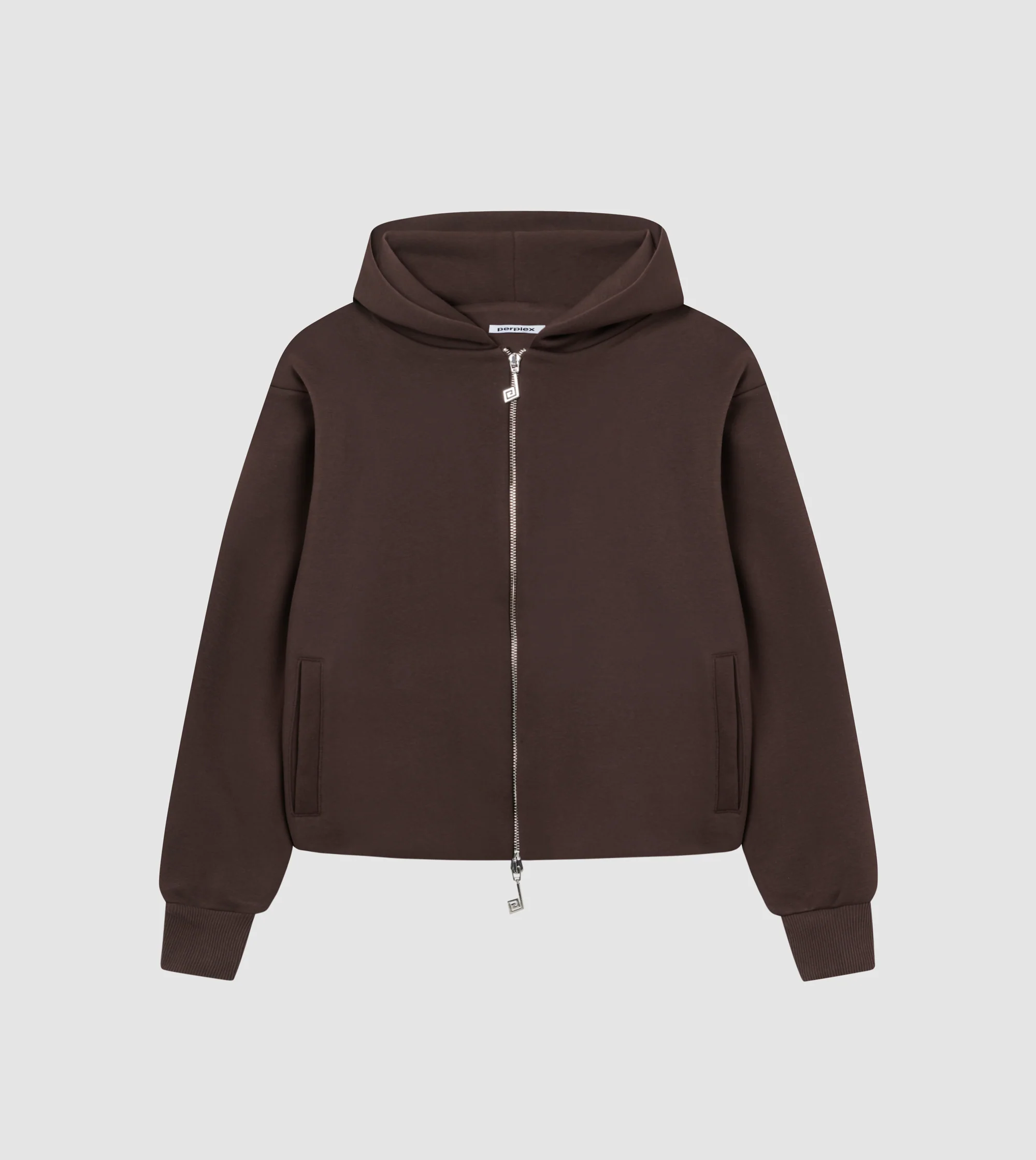 Two-Way Zip Hoodie Mocca - Image 2
