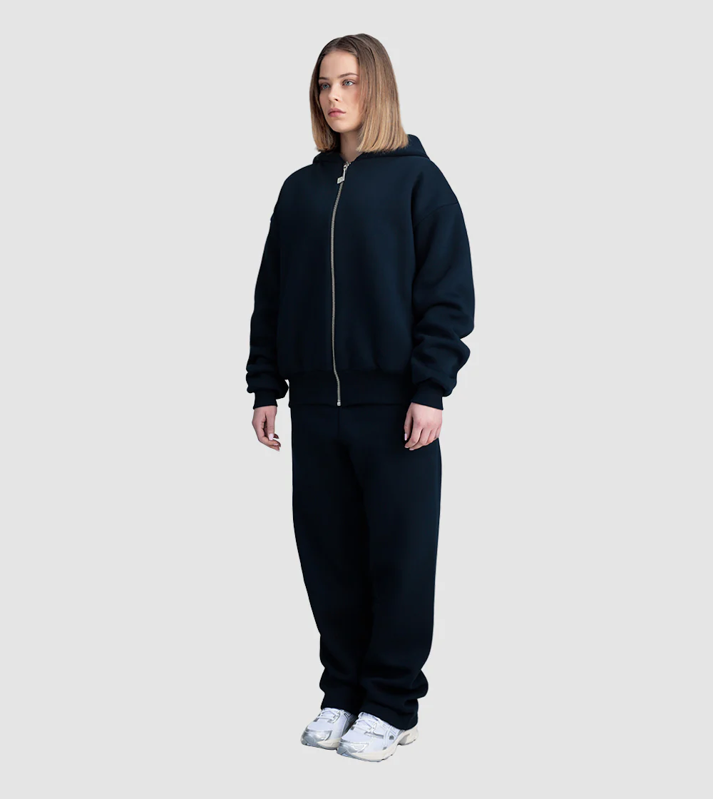 Zip Hoodie Tracksuit Navy - Image 3