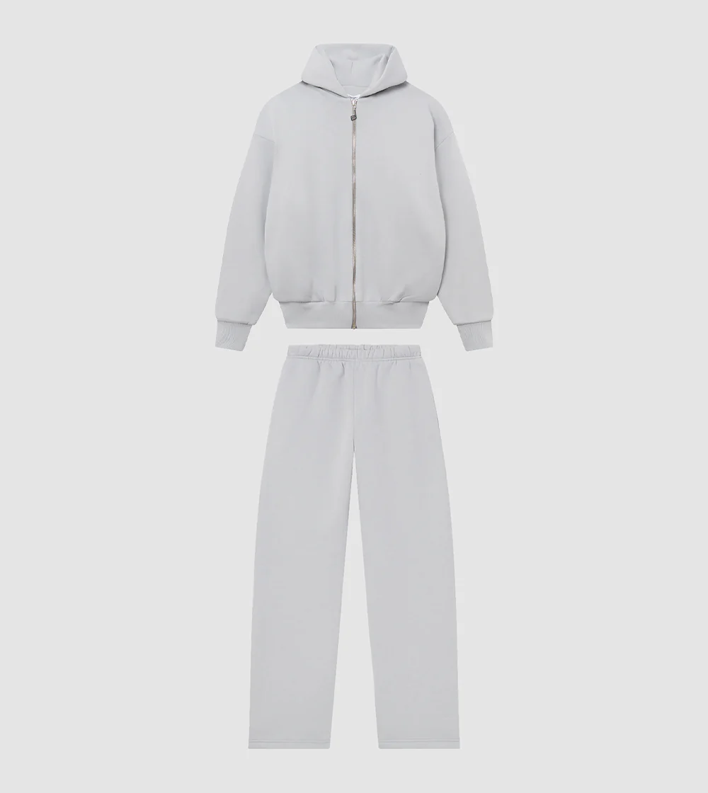 Zip Hoodie Tracksuit Stone